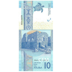 Billet 10 Florin Aruba 2019 - Tortue