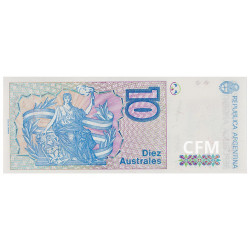 Billet 10 Australes Argentine 1985-1989