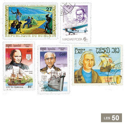 50 timbres Explorateurs