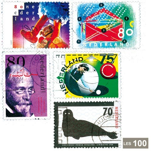 100 timbres Pays-Bas