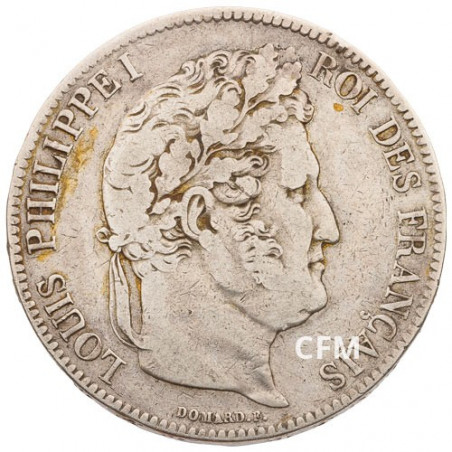 5 Francs Argent Louis Philippe I Tête Laurée