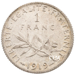 1919 - 1 Franc Argent - type Semeuse IIIeme République