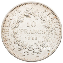 10 Francs Argent Hercule 1965