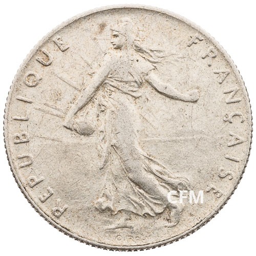 1914 - 50 Centimes Argent - type Semeuse 3e République