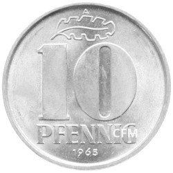 10 Pfennig Allemagne RDA 1963-1990 