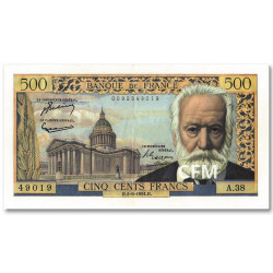 Billet 500 Francs Victor Hugo