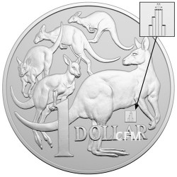 1 Dollar Argent Australie BU 2019 - Meute de kangourous