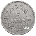 1946 - 5 FRANCS ALUMINIUM TYPE  LAVRILLIER