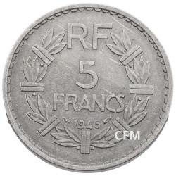 1946 - 5 FRANCS ALUMINIUM TYPE  LAVRILLIER