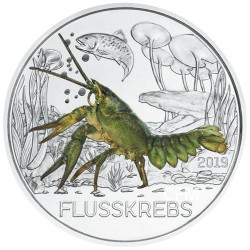 3 Euro Autriche 2019 - Phosphorescente Écrevisse