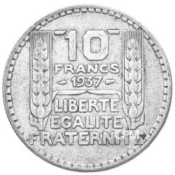 10 Francs Argent Turin 1937