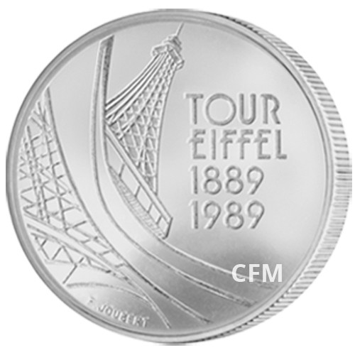 5 Francs Tour Eiffel 1989 - 100 ans de sa construction