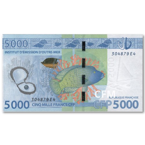 Billet 5 000 Francs CFP 2014