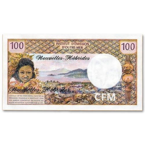 Billet 100 Francs Nouvelles Hébrides 1970-1977 Billet 100 Francs Nouvelles Hébrides 1970-1977