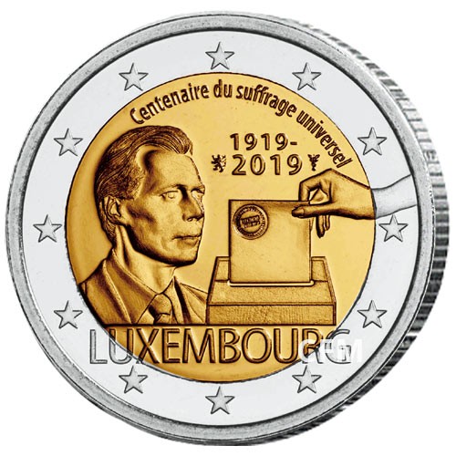 2 Euro Luxembourg 2019 - 100 ans du suffrage universel