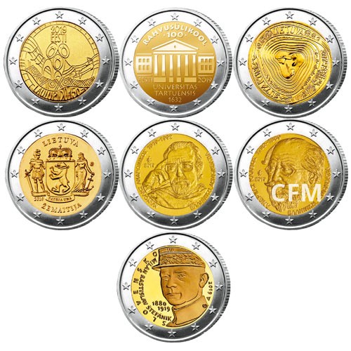 Lot des 21 x 2 Euro 2019 Lot des 21 x 2 Euro 2019