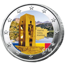 2 Euro Andorre 2018 colorisée - 25 ans de la Constitution