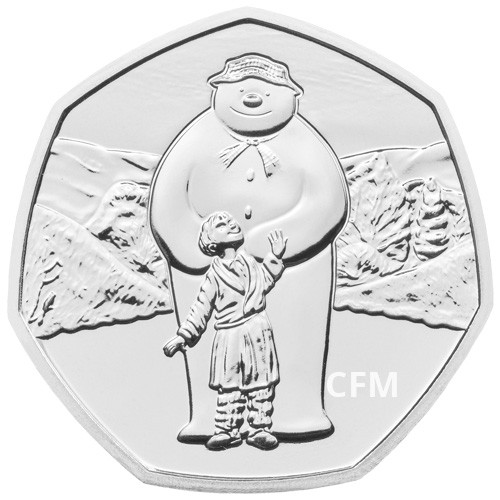 0,50 Livres Royaume-Uni BU 2019 - Bonhomme de neige 0,50 Livres Royaume-Uni BU 2019 - Bonhomme de neige