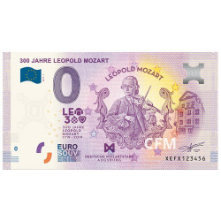 Billet Souvenir 0 Euro 2019 - 300 ans de Mozart