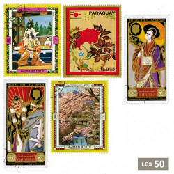 50 timbres Art japonais
