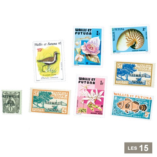 15 timbres Wallis et Futuna