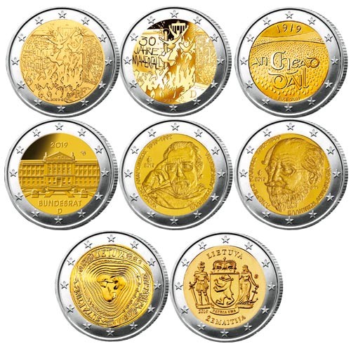 Lot des 22 x 2 Euro 2019 Lot des 22 x 2 Euro 2019