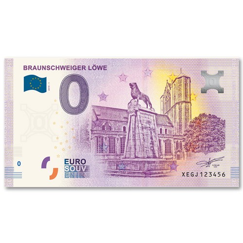 Billet Souvenir 0 Euro 2019  - Lion de Brunswick