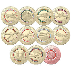 11 x 1 Dollar Australie 2020 - Compagnie Qantas