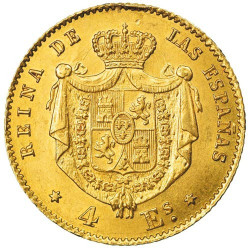4 Escudos 1865-1868 - Isabel II
