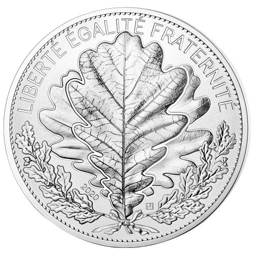 20 Euro Argent France 2020 - Chêne 20 Euro Argent France 2020 - Chêne