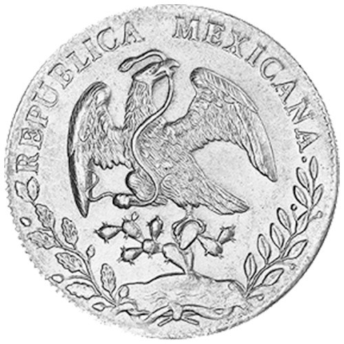 8 Reales Argent Mexique - Libertad