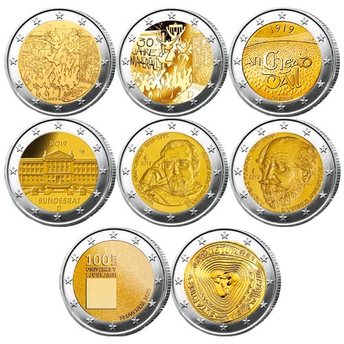 Lot des 23 x 2 Euro 2019 Lot des 23 x 2 Euro 2019