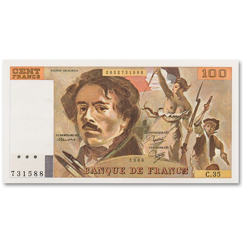 Billet 100 Francs Eugene Delacroix