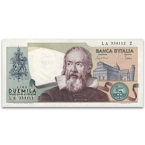 Billet 2 000 Lires Italie 1983 - Galilée