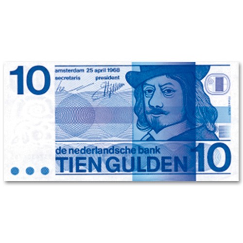 Billet 10 Gulden Pays-Bas 1968