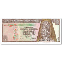 Billet 1/2 Quetzal Guatemala