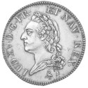 Écu d’Argent Louis XV à la vieille tête