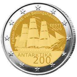 2 Euro Estonie 2020 - 200 ans de la découverte de l’Antarctique