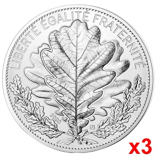 Lot de 3 x 20 Euro Argent France 2020 Lot de 3 x 20 Euro Argent France 2020