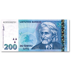 Billet 200 Litas Lituanie 1997