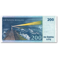 Billet 200 Litas Lituanie 1997