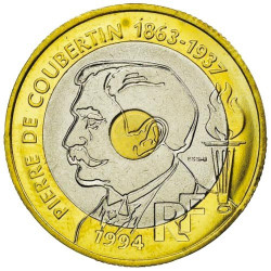 20 Francs Essai 1994 - Pierre de Coubertin