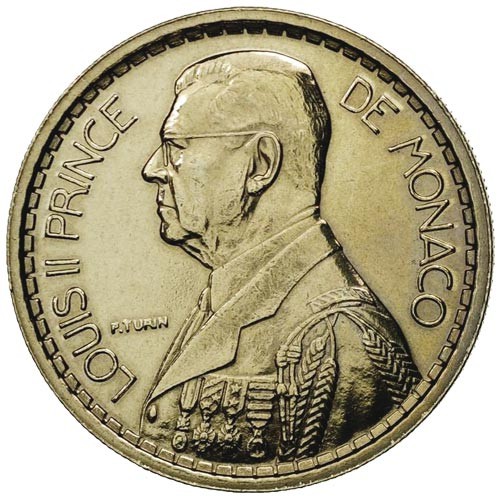 20 Francs Monaco Essai 1945 - Louis II