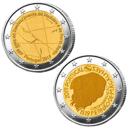 Lot des 2 x 2 Euro Portugal 2019