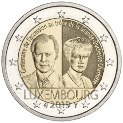 2 Euro Luxembourg 2019 - 100 ans de l'accession au trône de la Grande-Duchesse Charlotte