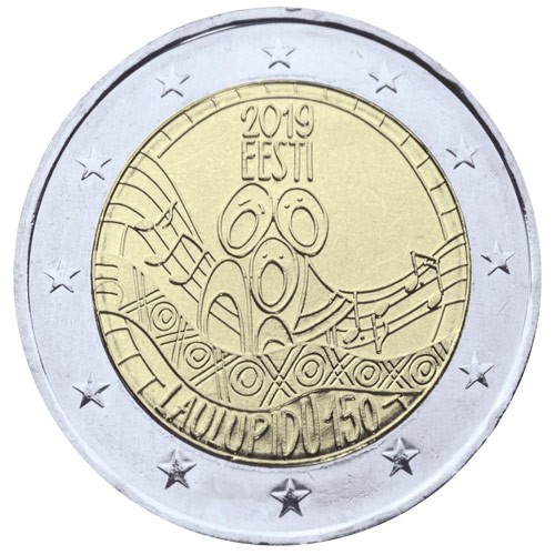 2 Euro Estonie 2019 - 150 ans du premier festival  de la chanson estonienne