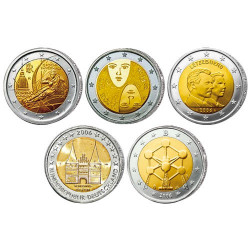 Lot des 5 x 2 Euro 2006