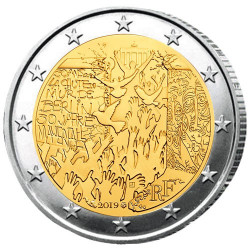 2 Euro France 2019 - 30 ans de la chute du mur de Berlin