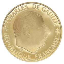1 Franc Or Charles de Gaulle France BE 1988
