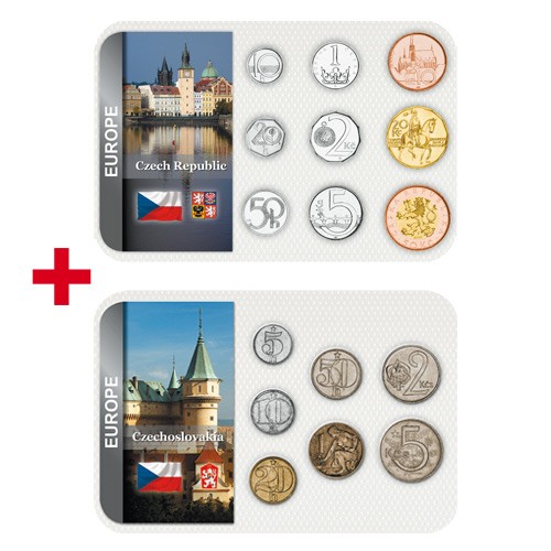 Lot des 2 séries de billets Tchécoslovaquie Lot des 2 séries de billets Tchécoslovaquie